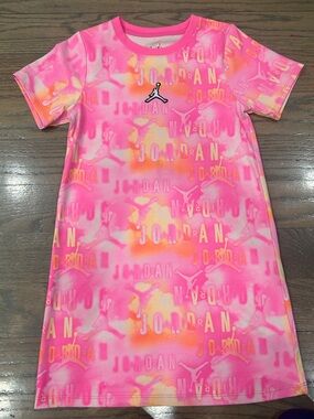 Jordan Girls Tie Dye Dress – Size 14 – Pink & Orange